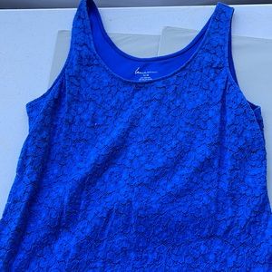 Woman Blue Lace Tank top